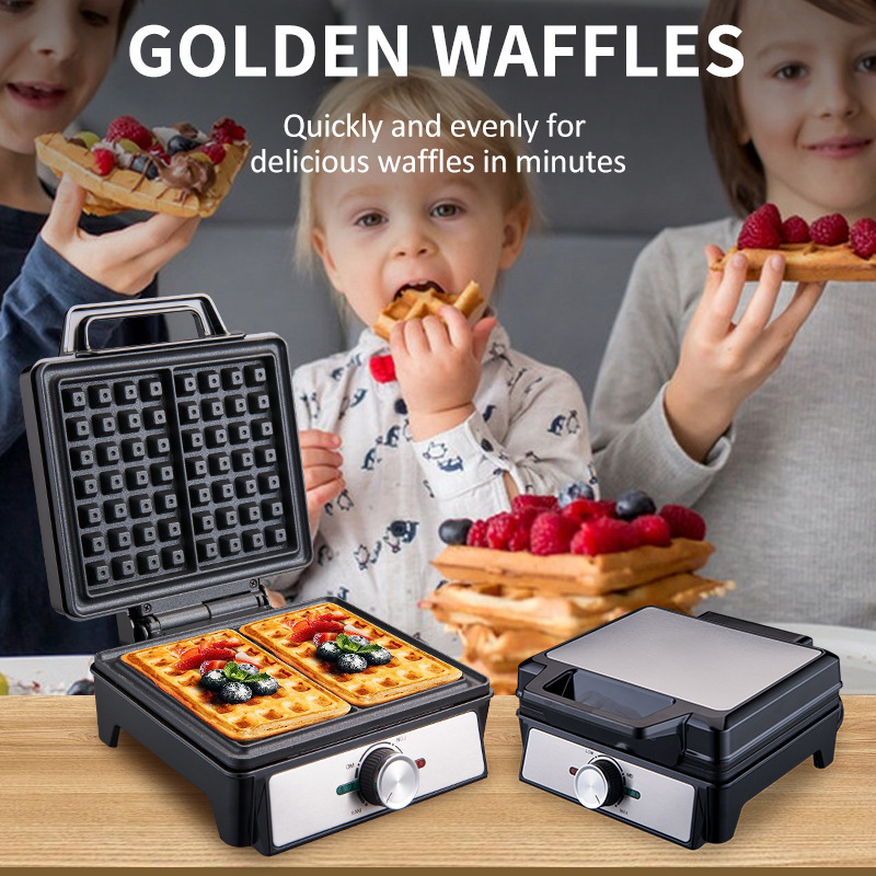 Waffle Iron Belgian - Maszyna do gofrów na 2 porcje
