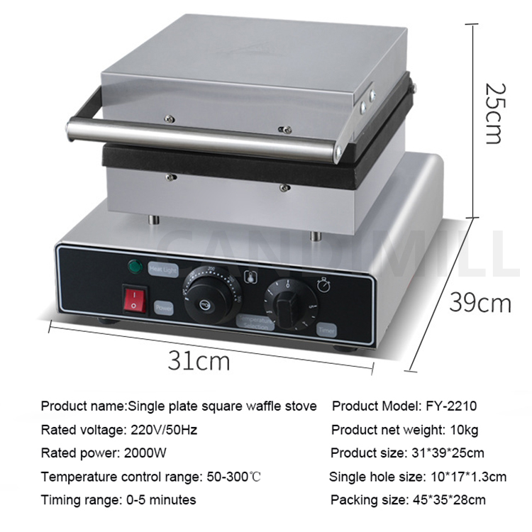 Naleśnikarka kwadratowa nieprz – Waffle Iron Belgian recenzja i cena