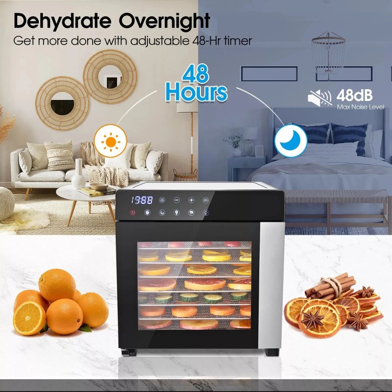 8-półkowy suszarka do żywności – Dehydrator Tray Electric recenzja i cena