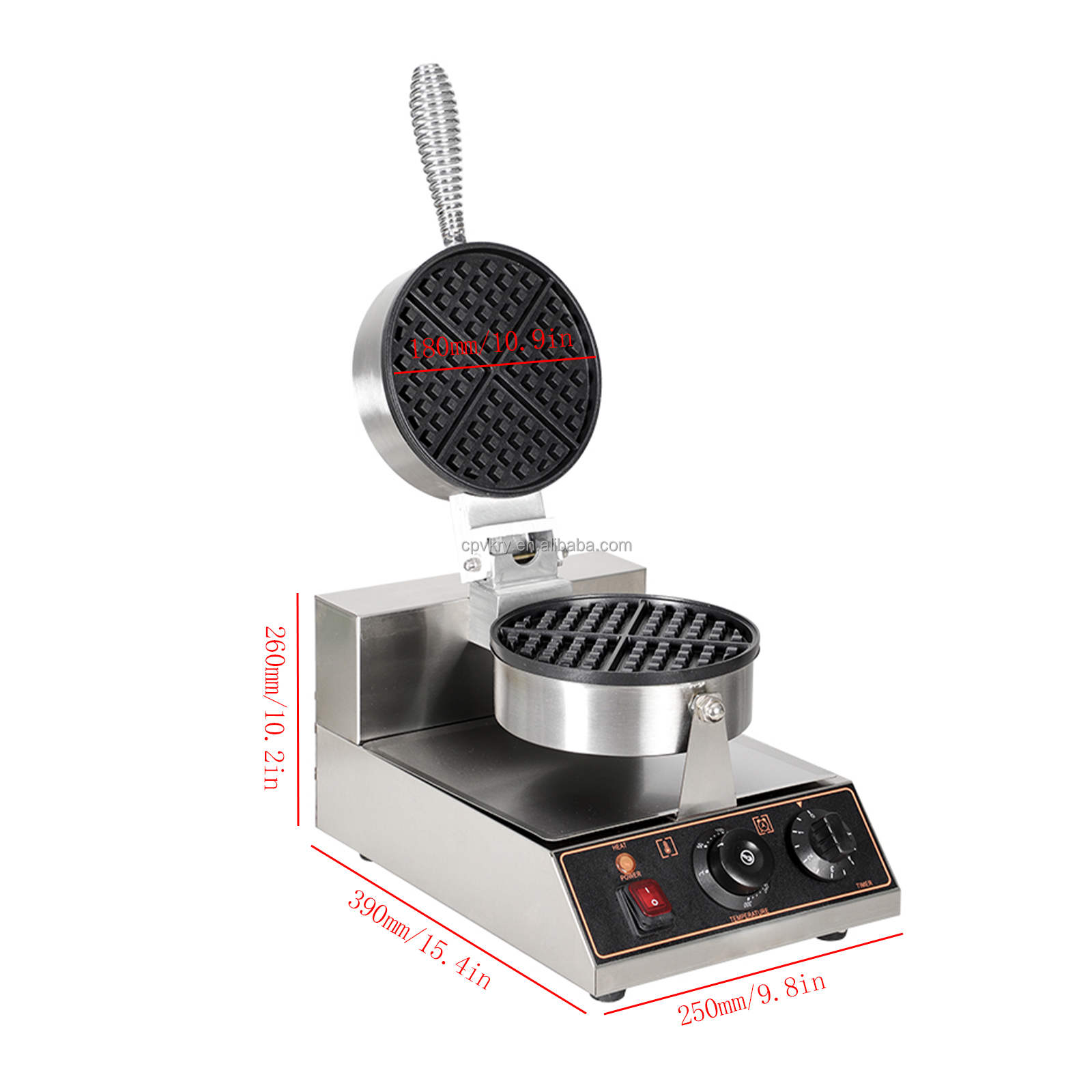 CPVKRY 4-plotkowa obrotowa gof – Waffle Iron Belgian recenzja i cena